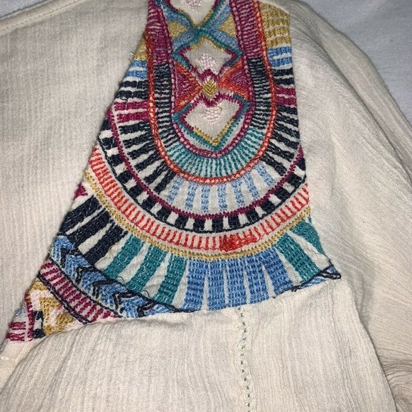 Billabong Boho Long Sleeves Button Up Top Size L - Picture 5 of 7